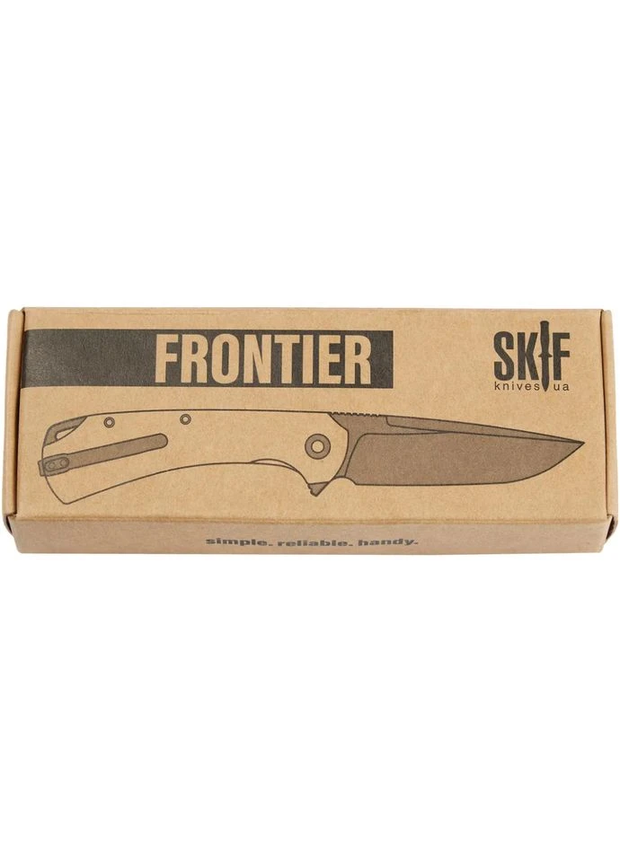 Нож Frontier SW, D2, micarta, зеленый, складной, карманный, туристический, с клинком 95 мм, вес 122 г Skif (396646609)