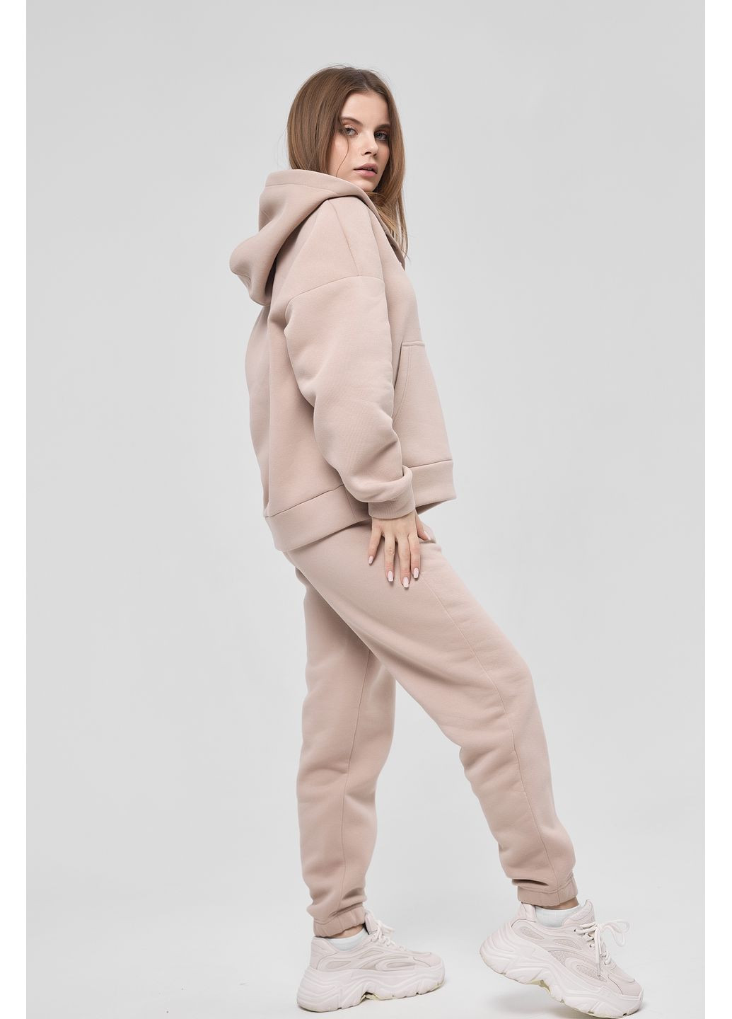 Жіночий костюм з футера, бежевий El'dress (364196128)