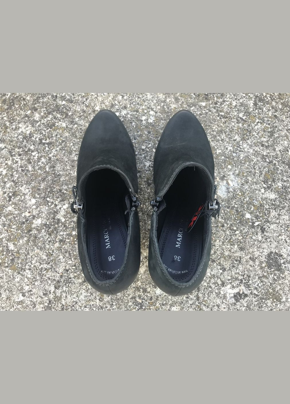 Осенние демисезонные ботинки Marco Tozzi из натурального нубука