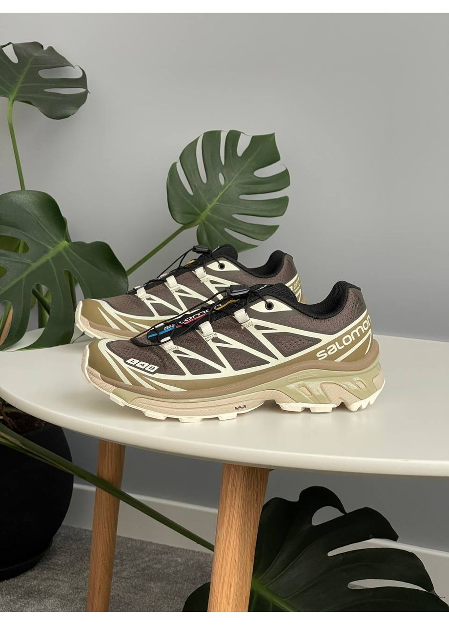 Кросівки жіночі і чоловічі Salomon XT-6 Soft Ground kangaroo brown beige | Саломон ХТ-6 коричневі бежеві No Brand коричневі демісезони (361308051)