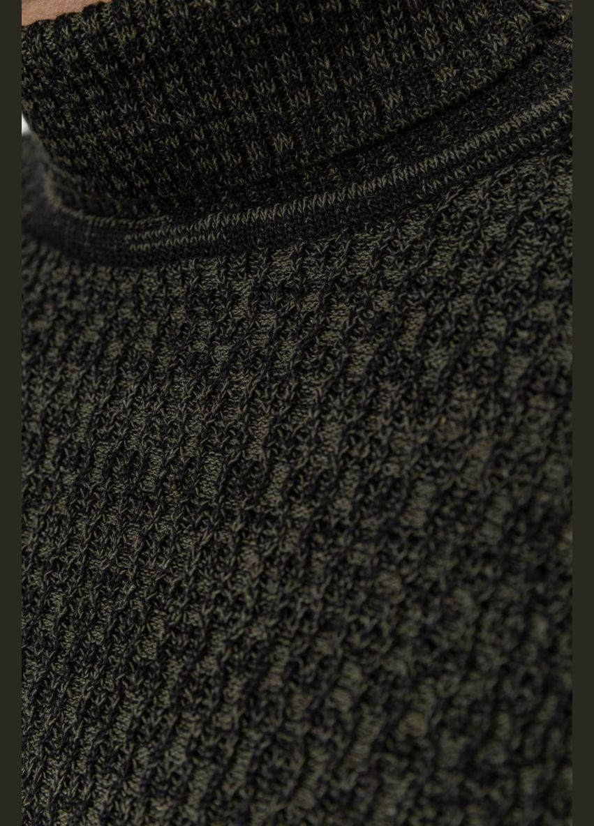 Оливковий (хакі) зимовий светр-гольф чоловічий, колір хакі, Ager