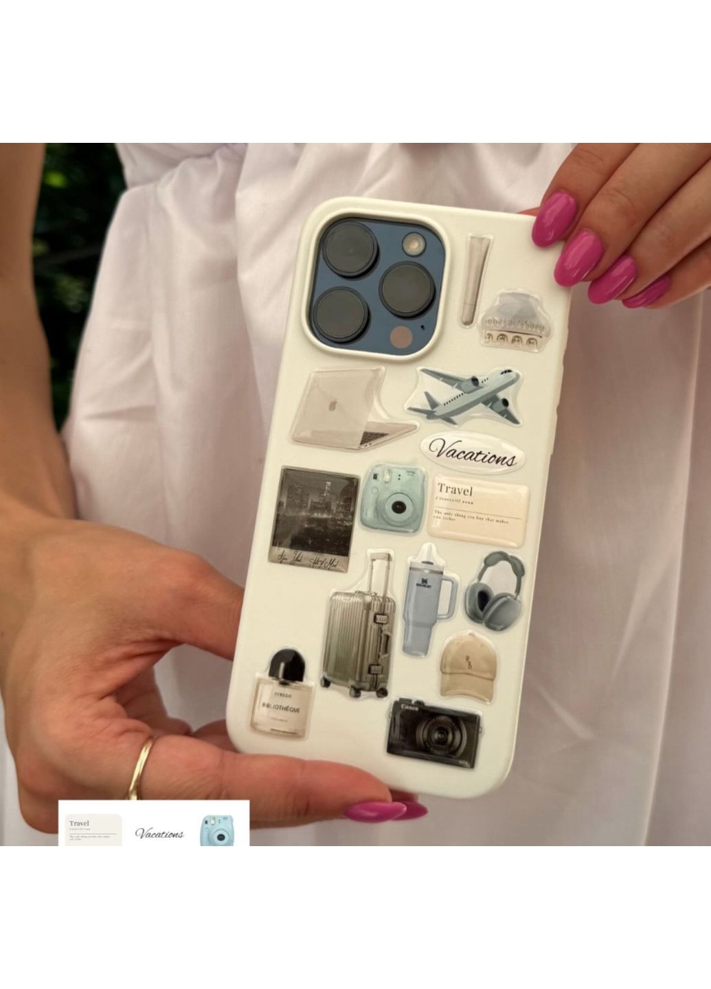 3D Об'ємні наліпки TRAVEL BEIGE Набір 15шт Stiker Pack наклейки стікери на телефон ноутбук смартфон iPhone Samsung Xiaomi Pixel Smart (369388086)