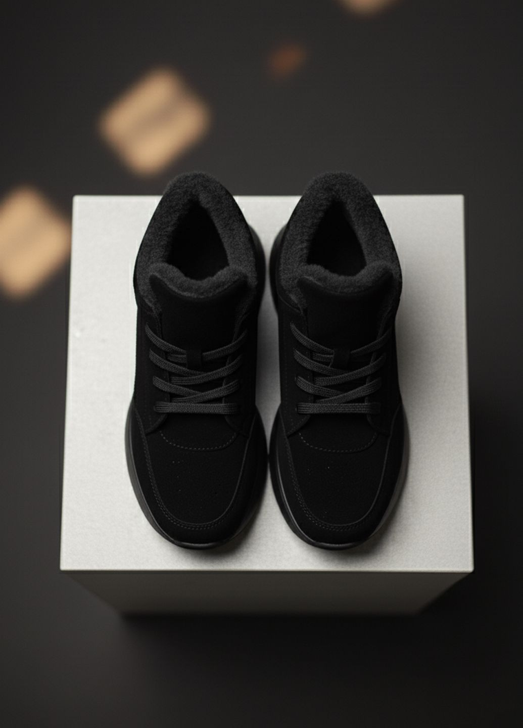 Кросівки жіночі зимові з натуральної замші на хутрі Zlett 3810 чорні зими (368527971)