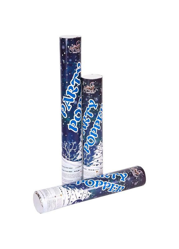 Пневматична хлопавка "Сніг", 40см (сніжинки) No Brand (342416917)