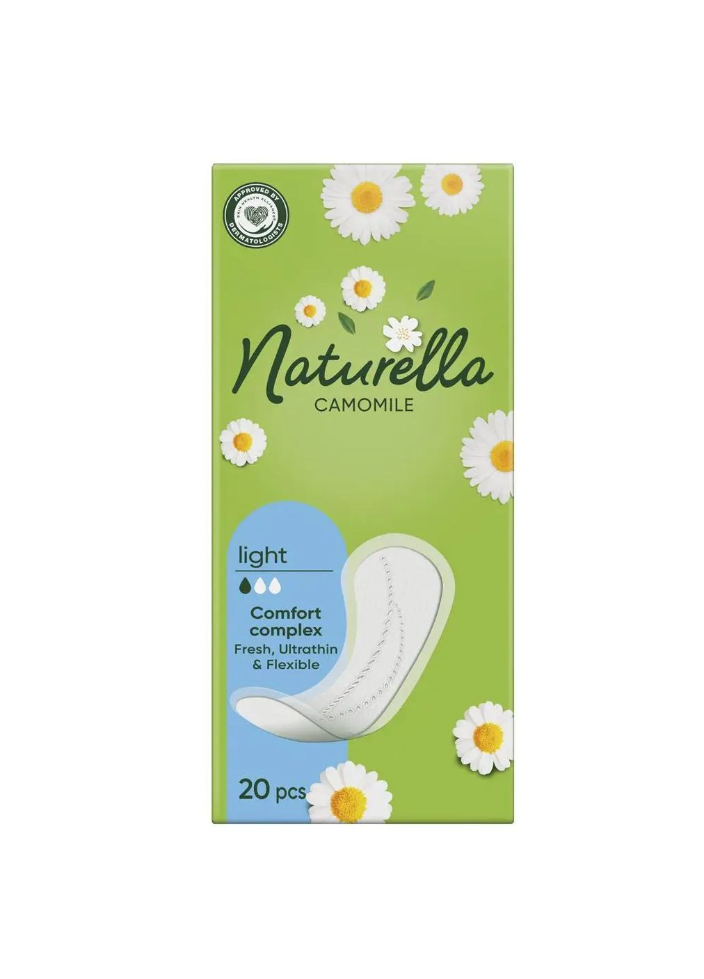 Ежедневные прокладки "" Light Ромашка (Camomile) 20шт. Naturella (351503939)