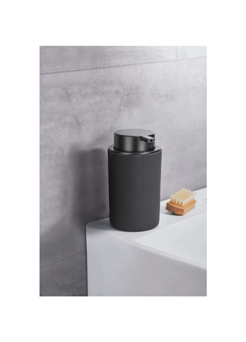 Дозатор для жидкого мыла 14х8х8 см черный Livarno home (317538276)