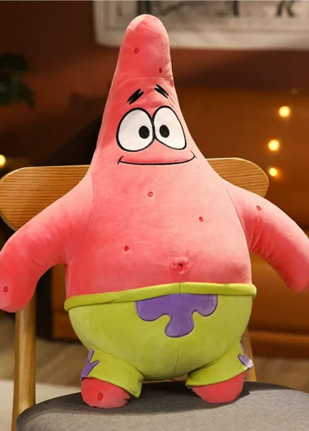 Велика м'яка іграшка Патрік 85 см плюшева морська зірка з Спанч Боб My Kigu (370952747)