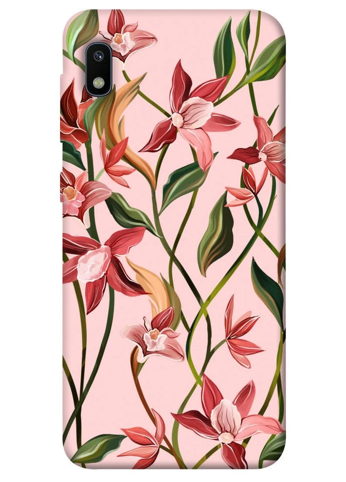 Чехол с принтом для Samsung Galaxy A10 / для самсунг галакси А10 Floral motifs No Brand (339062820)