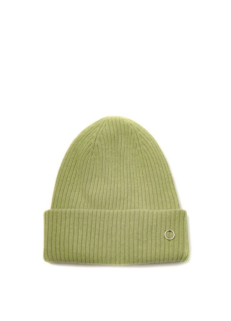 Шапка біні чоловіча ангора з вовною зелена AVA 237-094 LuckyLOOK 237-094M (322789152)