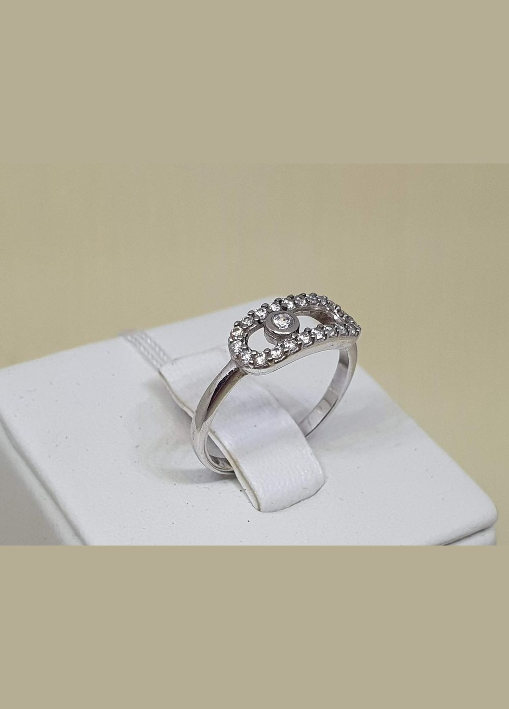 Срібне кільце Мессіка з фіанітами. 1617/1Р-CZ AGNI (323212671)