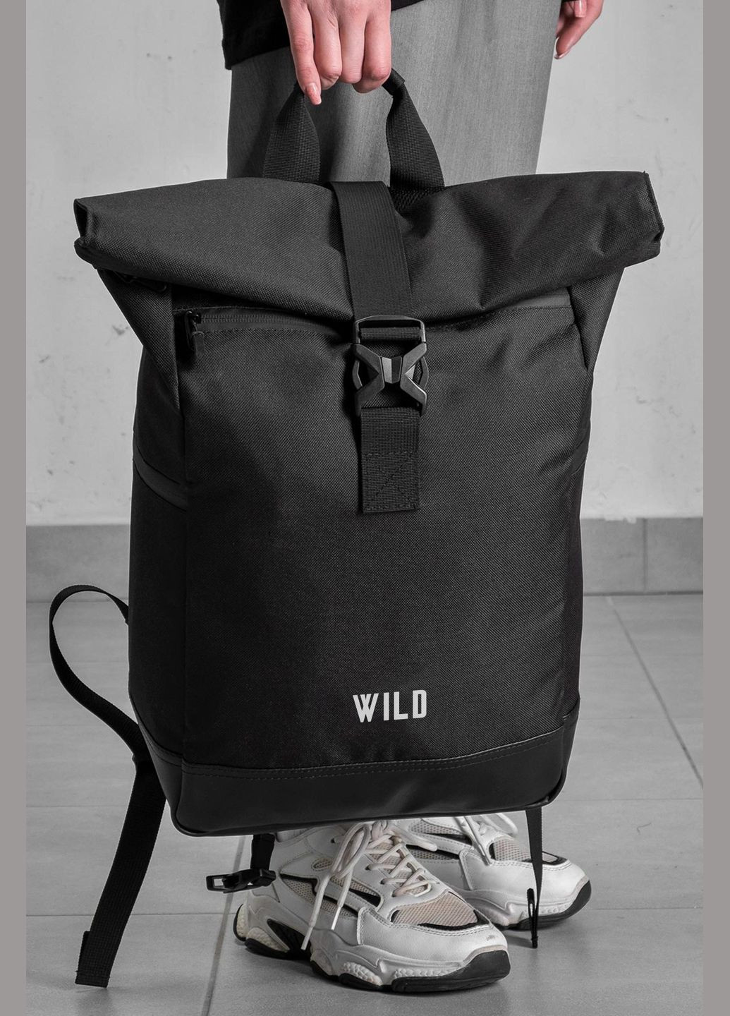 Женский Повседневный Рюкзак Роллтоп Школьный С Принтом Wild Without (346475712)