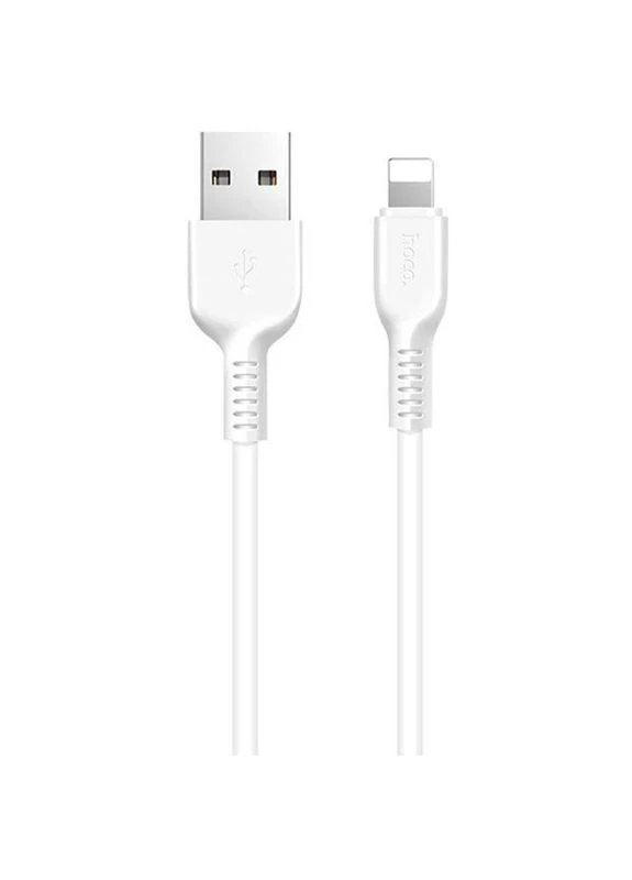 USB кабель X20 Flash Lightning 2.4A 2m white Hoco (400057474)