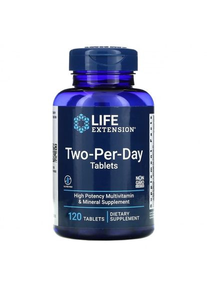 Мультивітаміни, TwoPer-Day Tablets,, 120 таблеток (LEX-23151) Life Extension (266038752)