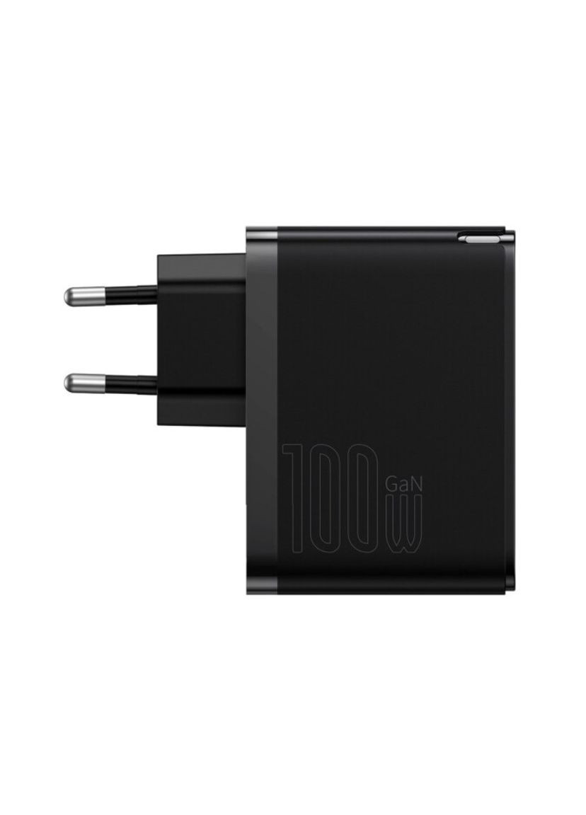 Зарядний пристрій GaN5 Pro C+U 100 W + Type-C Cable Black (CCGP090201) Baseus (333031905)