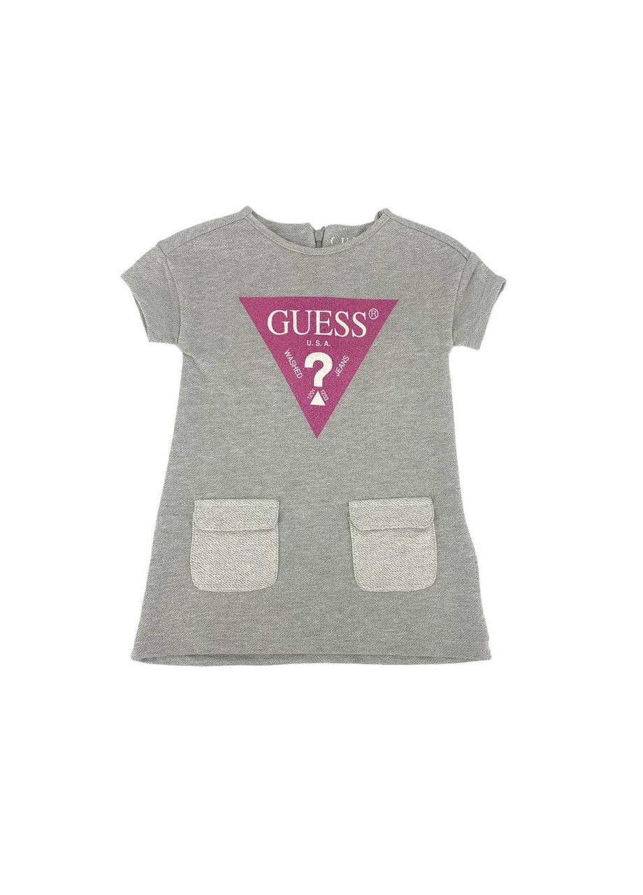 Серое платье guees, ст. k91k20k87b0, 3 года, 98 см GUESS KIDS (367982472)