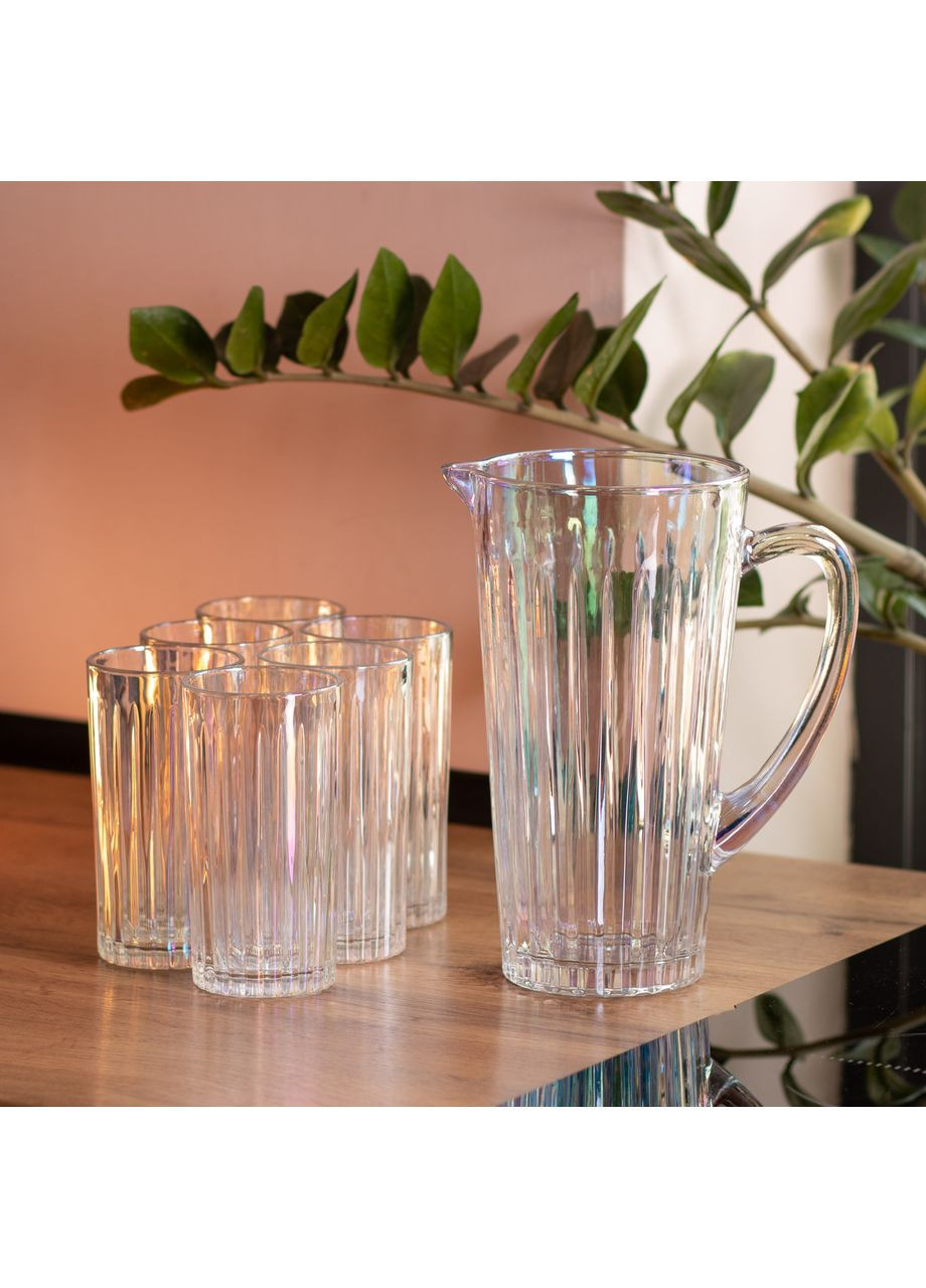Глечик 1,2 літра зі склянками 6 штук по 320 (мл) Yiwu (354203268)