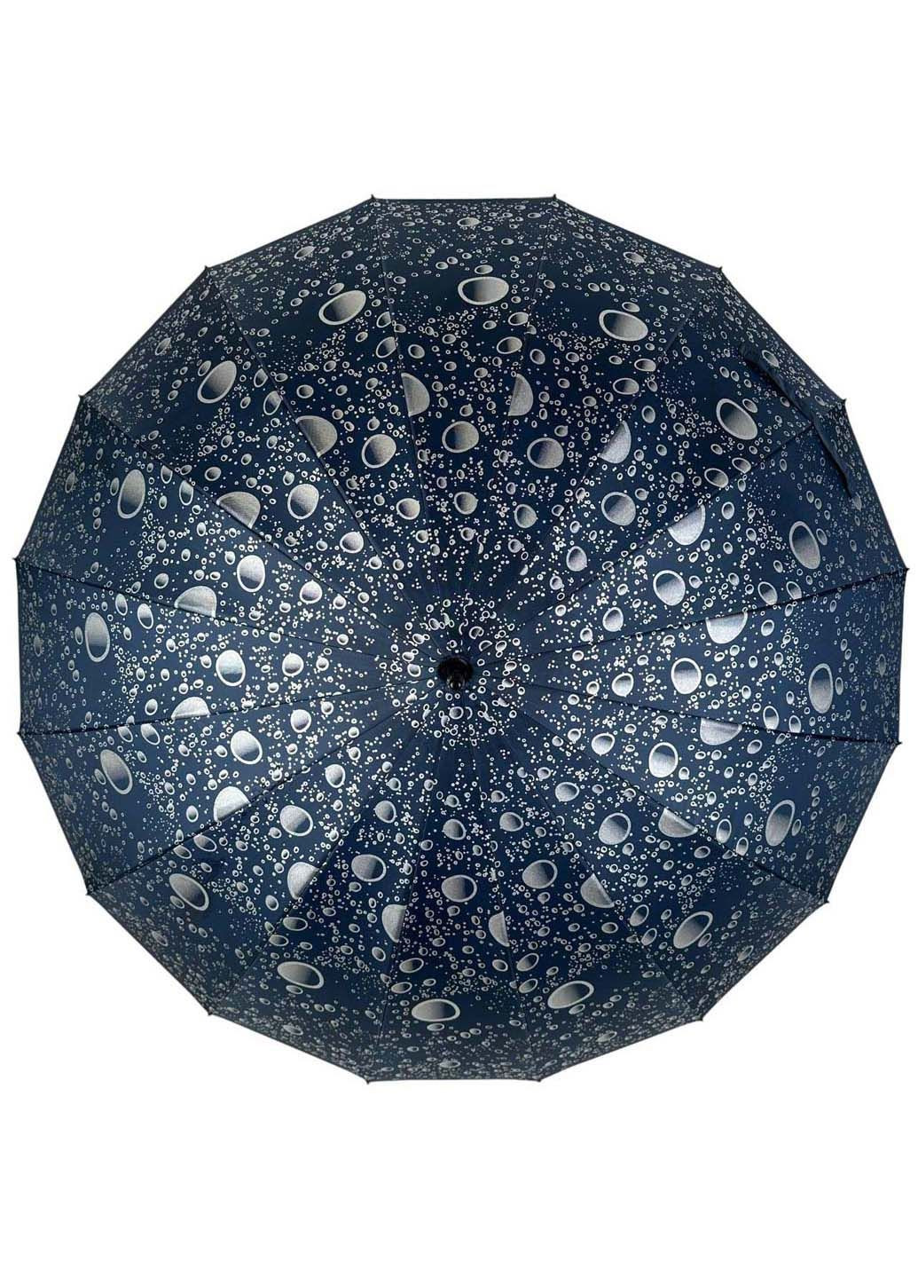 Женский зонт-трость на 16 спиц с абстрактным принтом Toprain (289977459)
