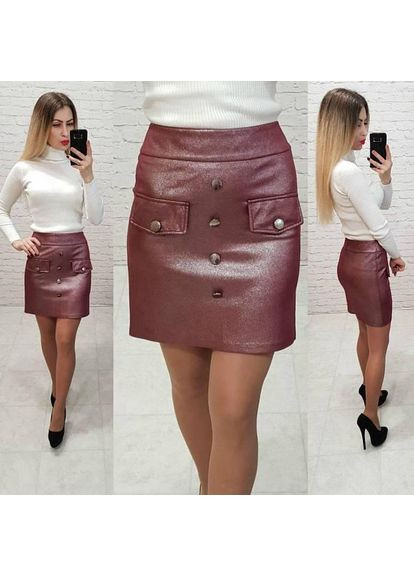 Спідниця з ґудзиками, арт 321, марсала KHAN (363041716)