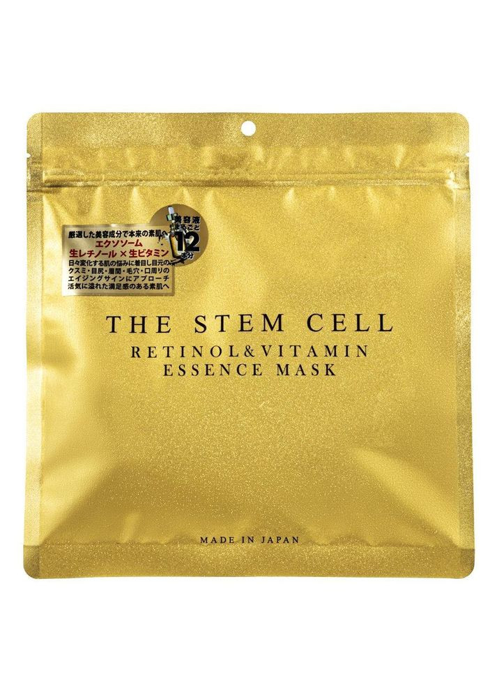 Retinol & Vitamin Essence Mask тканинна маска з ретинолом та вітамінами, 30 шт Kor Japan (323587586)