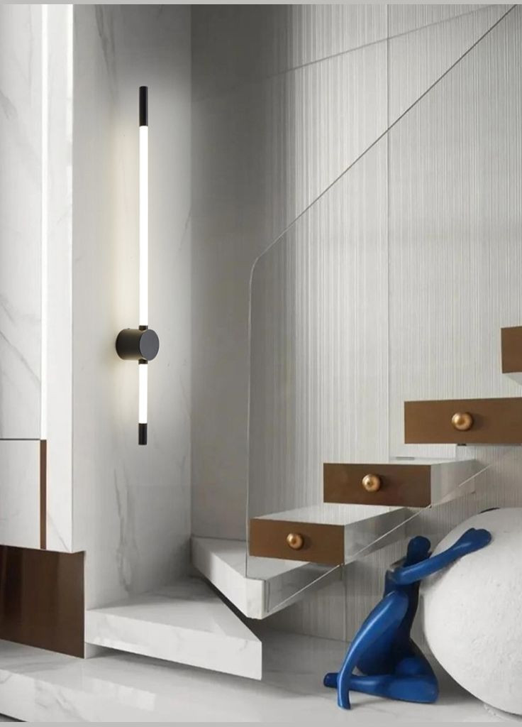 Бра LED 27028 Чорний 9х6х100 см. Sunnysky (364490786)