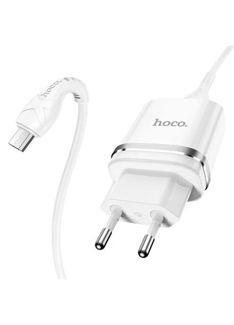 Сетевое зарядное устройство для телефона + кабель Micro-USB N1 |1USB, 2.4A| Hoco (337351870)