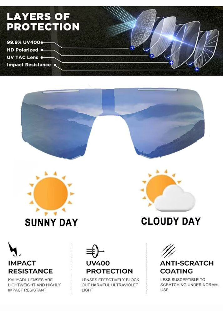 Велоокуляри 3035 сонцезахисні в кейсі сині MINOV (322855023)