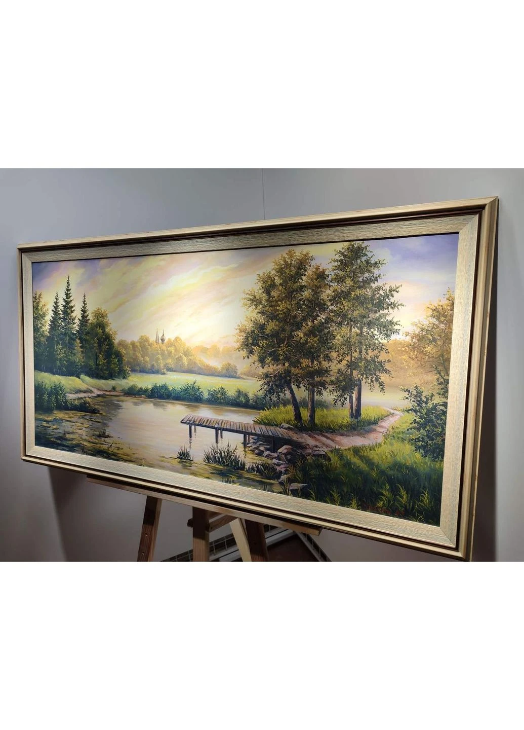 Картина Ранкова тиша в багетній рамі 50х100 см. №361 No Brand (385667766)