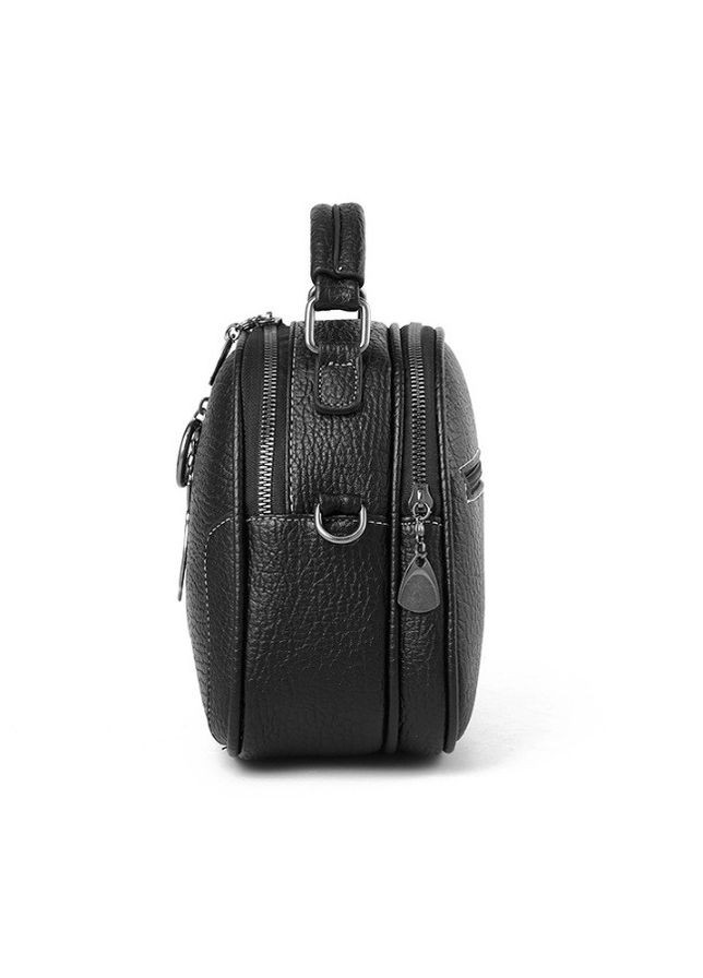 Жіноча міні сумочка на плече з екошкірою овальна чорна (sku_1062Ч) No Brand (330576627)