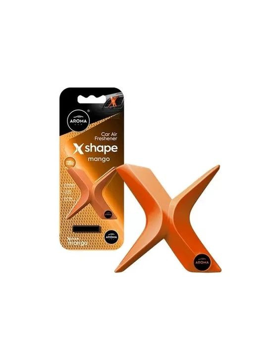 Автомобільний полімерний ароматизатор X Shape - Mango Aroma Car (365986170)