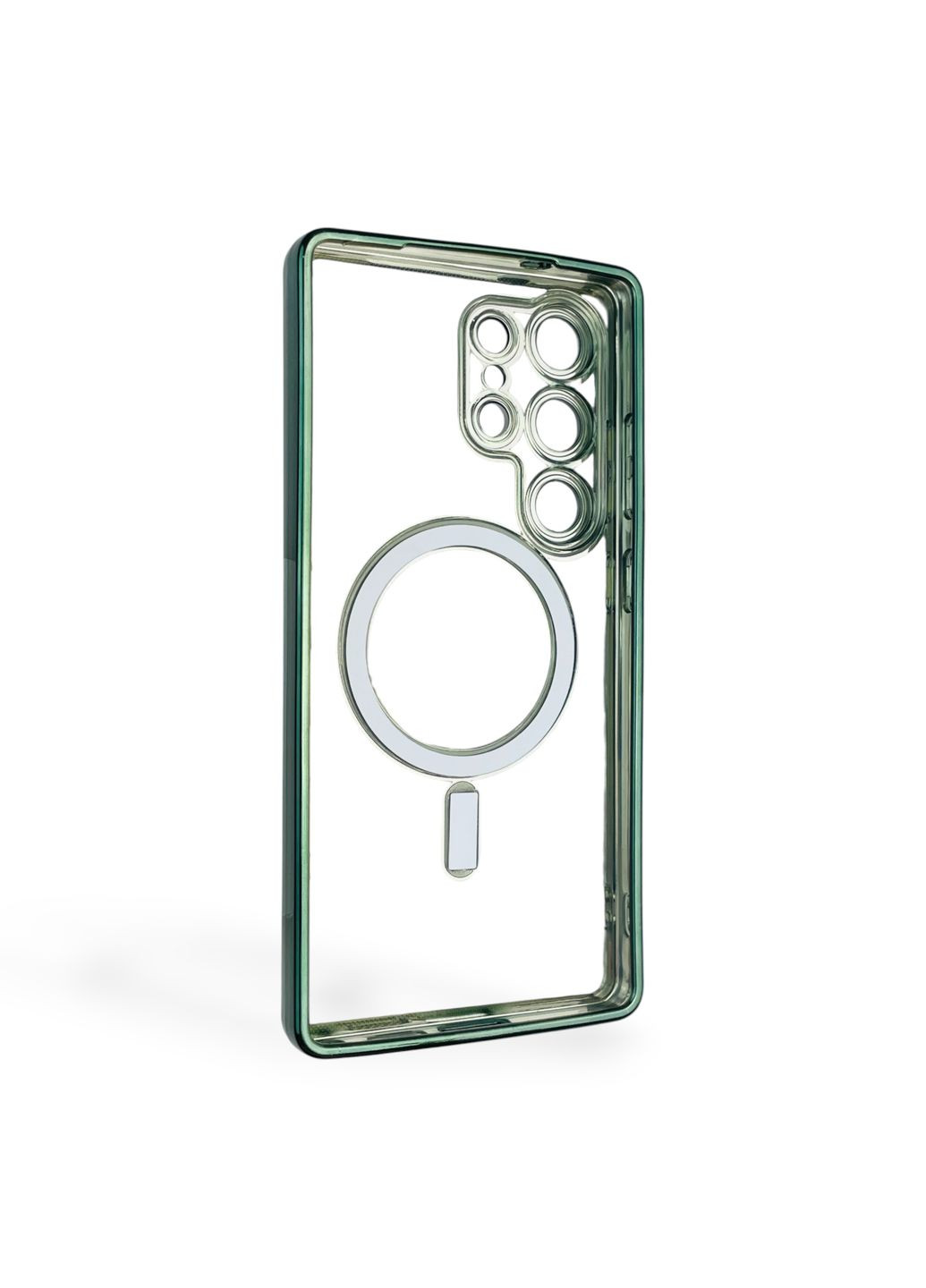 Чохол для Galaxy S25 Ultra (SM-S938B) з лінзами на камері з MagSafe на самсунг с25 ультра зелений Samsung (366390304)