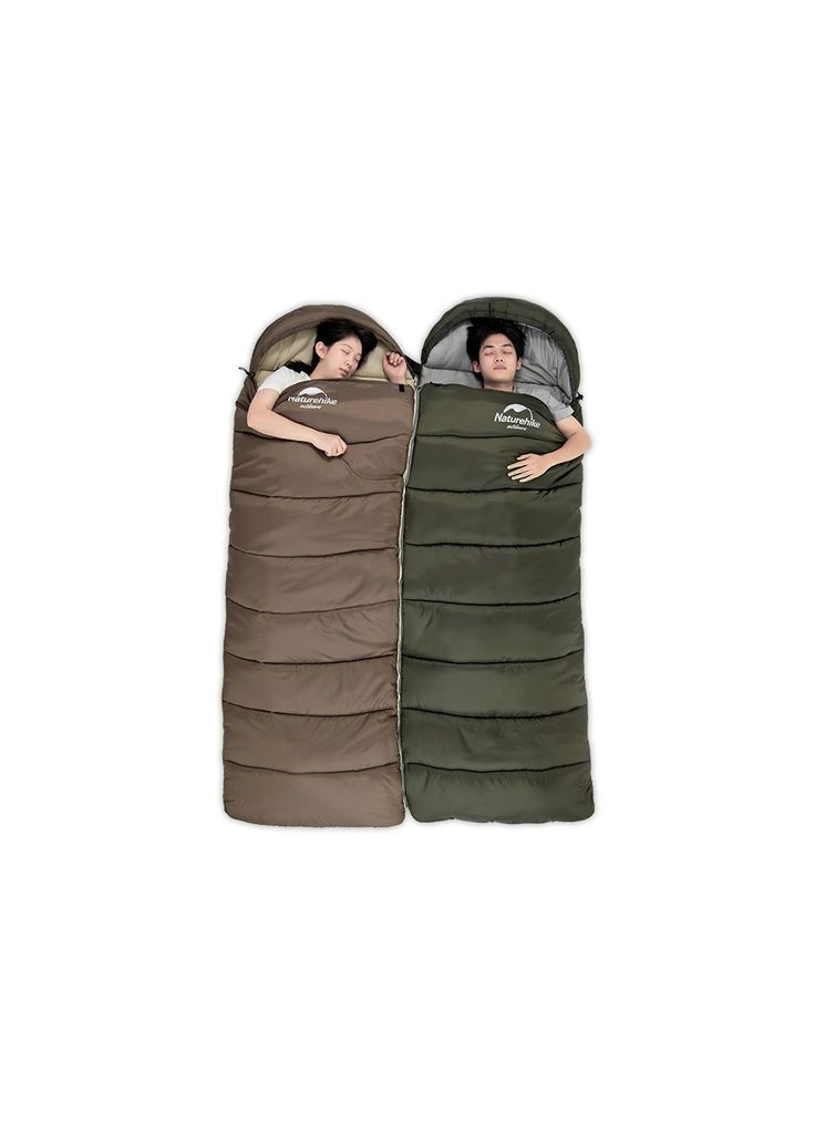 Спальний мішок з капюшоном U250 NH20MSD07 лівий, (m502623) Naturehike з капюшоном U250 NH20MSD07 (6°C) лівий, коричневий (372962627)