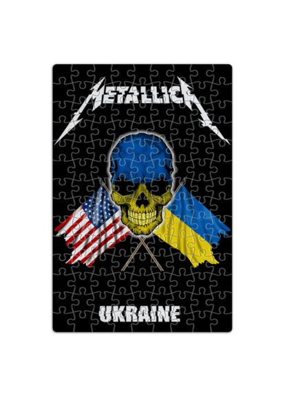 Пазл Metallica Ukraine (чёрный фон) Fat Cat (283023103)
