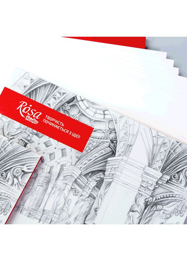 Папка для рисунка и чертежа А3 (29,7х42см) 20л мелкое зерно 200г/м2 ROSA Studio Fabriano (362580647)