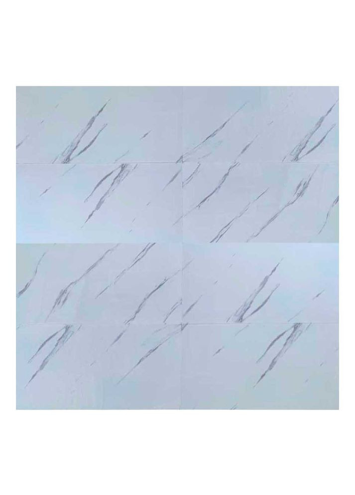 Самоклеящаяся виниловая плитка белый мрамор 600х300х1,5мм (СВП-111-мат) 3D Loft (298858721)