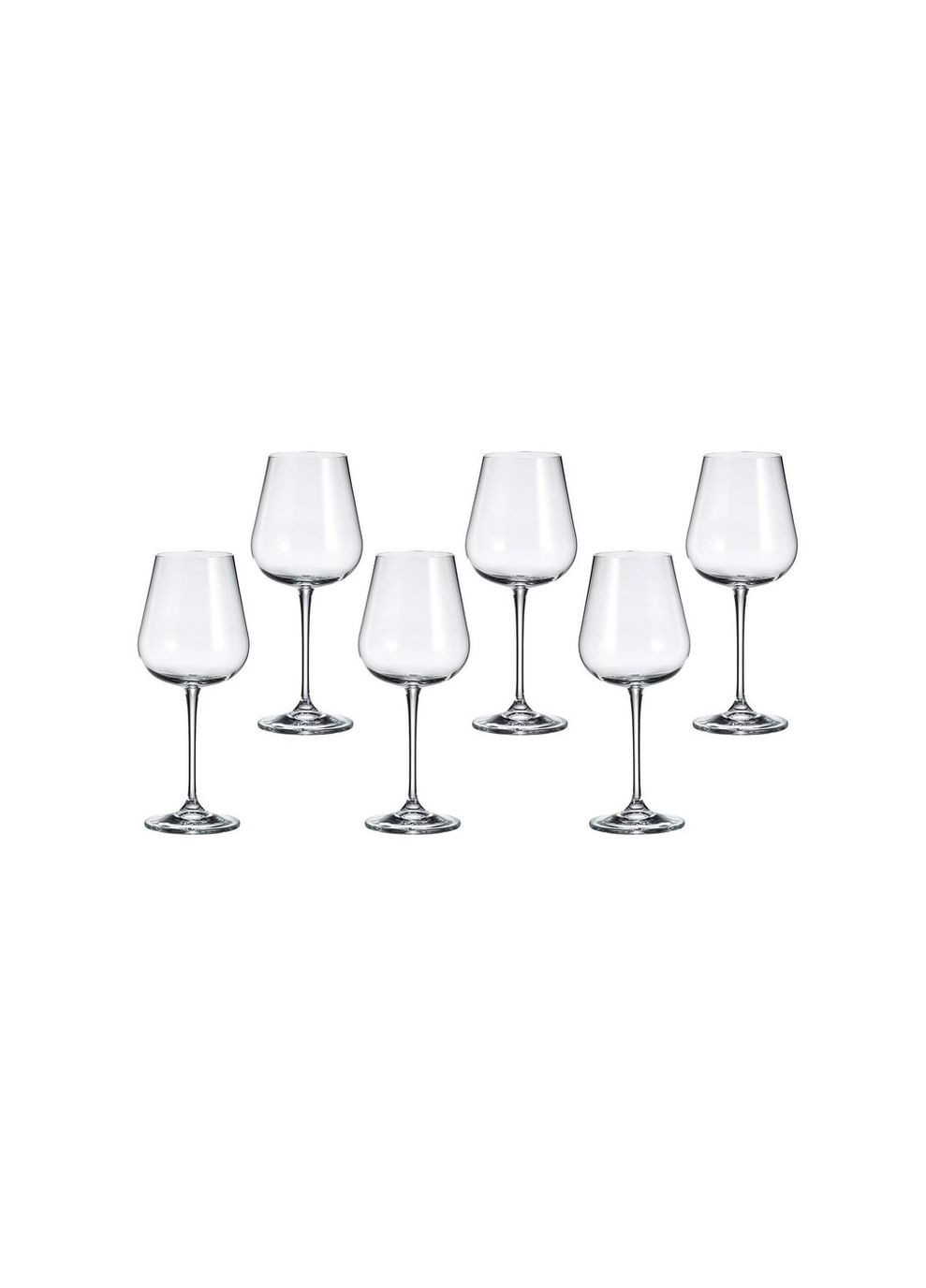 Набор бокалов для вина Ardea 6 шт 450 мл богемское стекло Bohemia (285720439)