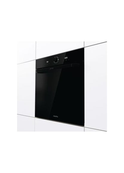 Електрична духова шафа 77 л чорна гідролізне очищення Gorenje (386711080)