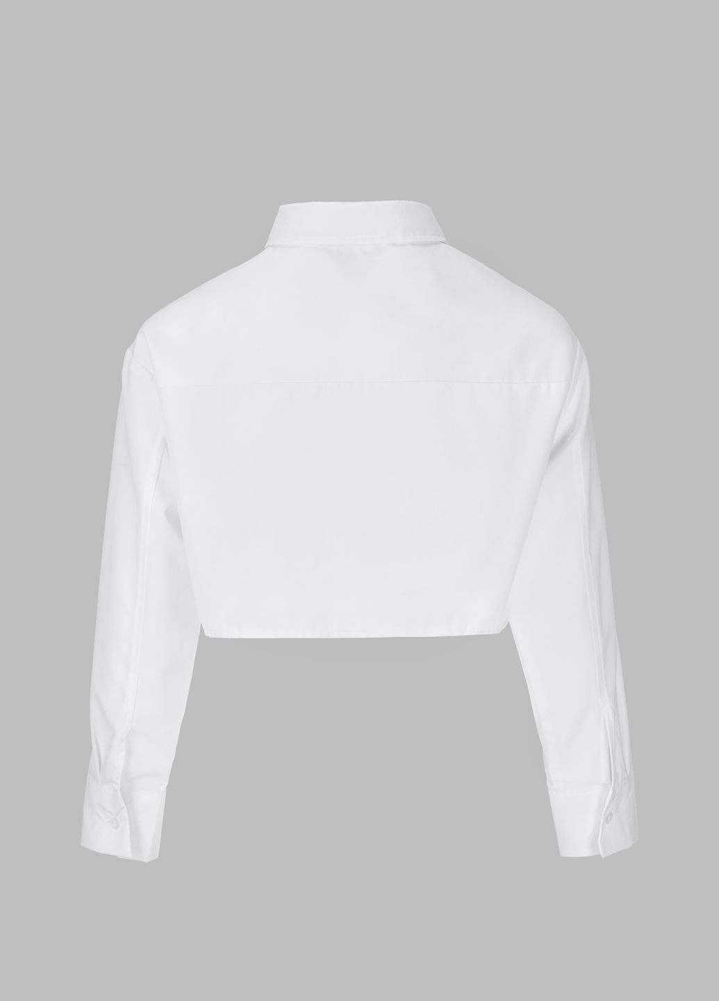 Белая повседневный рубашка однотонная Firesh