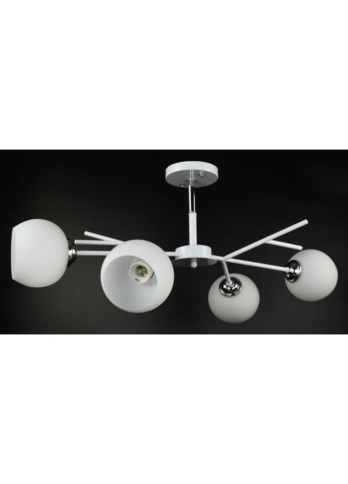 Люстра стельова на 4 лампочки 27077 Білий 34х35х75 см. Sunnysky (335975278)