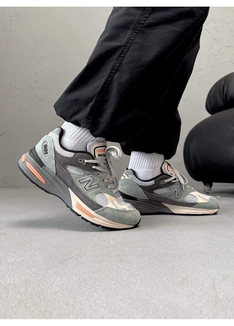 КРОСІВКИ ЖІНОЧІ NEW BALANCE 991 MINT GREY BEIGE НЬЮ БЕЛАНС 991 No Brand сірі демісезони (368862421)