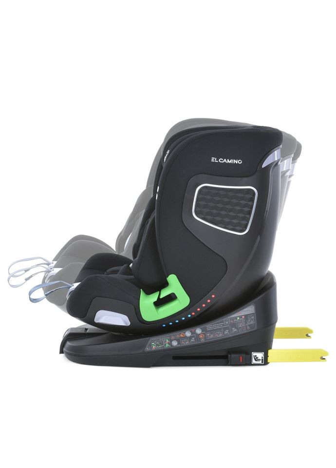 Автокрісло дитяче ME 1146 i-STAND чорне для новонароджених та дітей до 12 років із системою ISOFIX та поворотом 360° ProDobro (368759237)