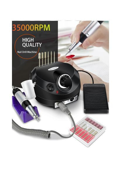 Стартовый набор для маникюра с лампой 132Вт, фрезер, гель лак 27шт, полигели 4шт и другое Sun (365291138)