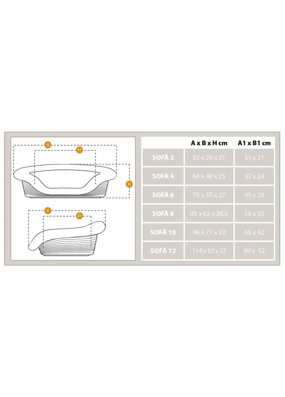 SOFA 12 Подушка для лежанки, бавовна Ferplast (335587184)