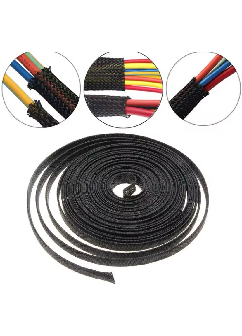 Фіксатор-стяжка для дротів 3 м 8 мм Чорний hub_tkr9fq Dynamode (356606847)