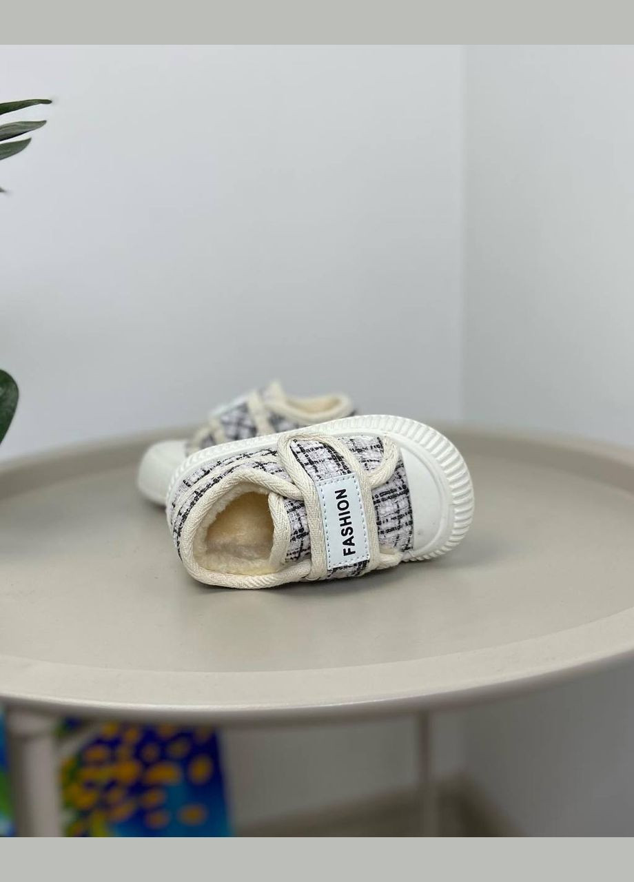 Чоботи осінні дитячі білі 1196 No Brand (313617028)