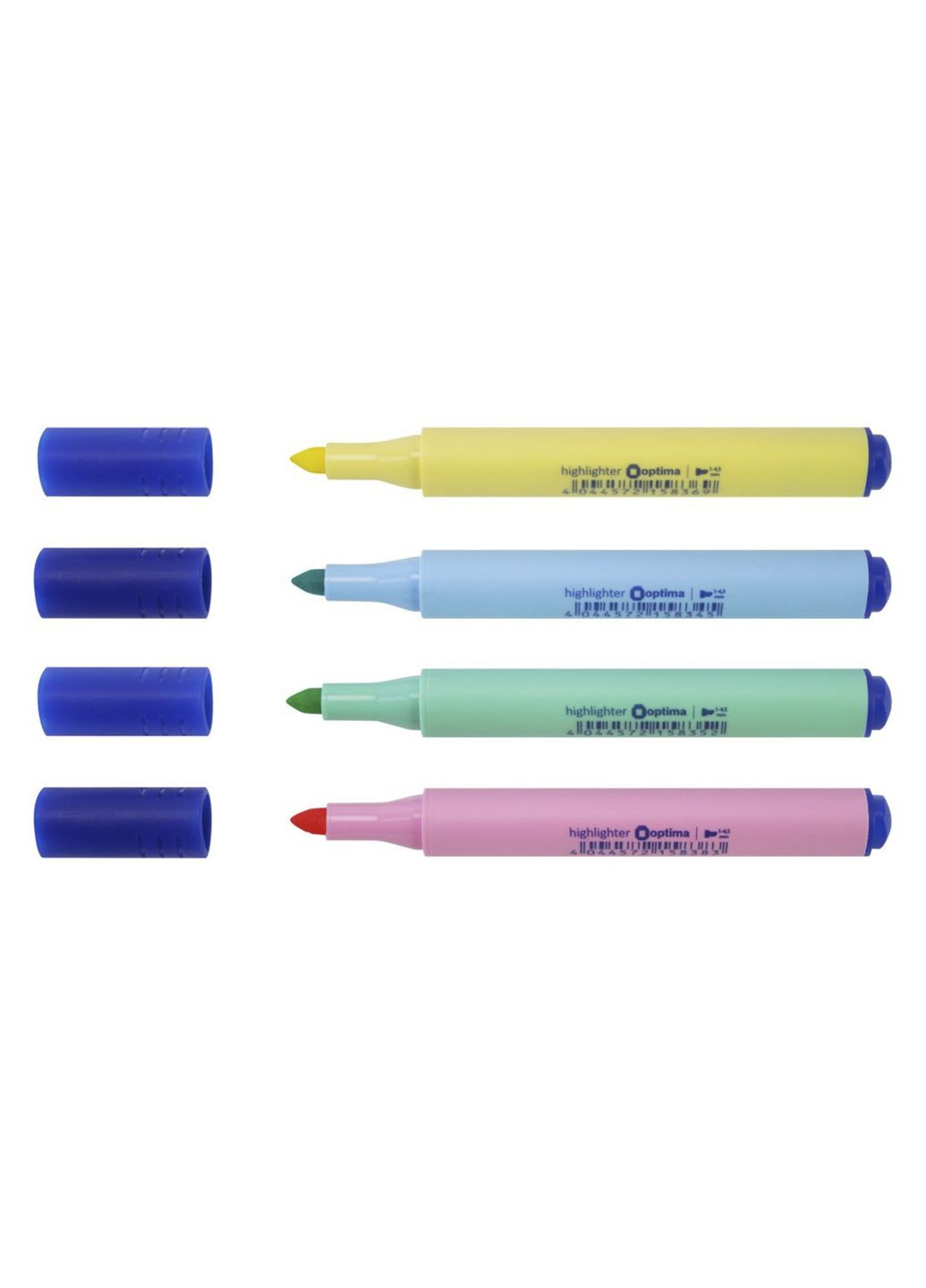 Набір текстових маркерів колір різнокольоровий ЦБ-00282575 Optima (347581225)