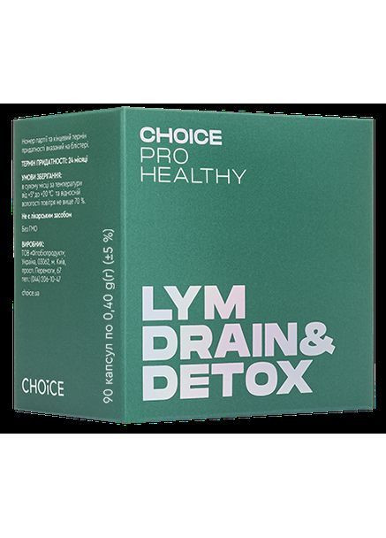 LYM drain&detox 90 Лімфодренаж і детоксикація No Brand (369719879)