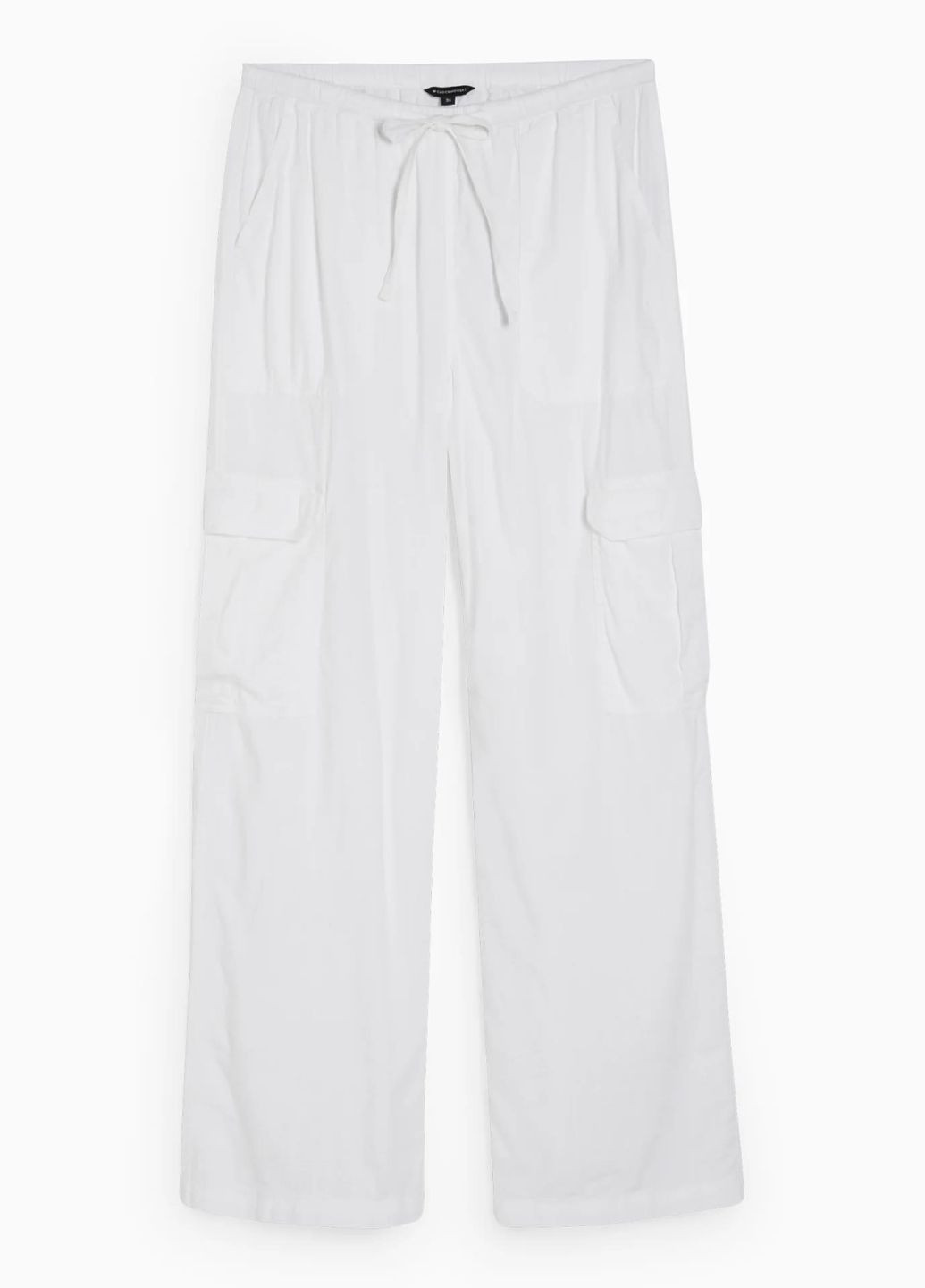 Белые кэжуал летние брюки C&A