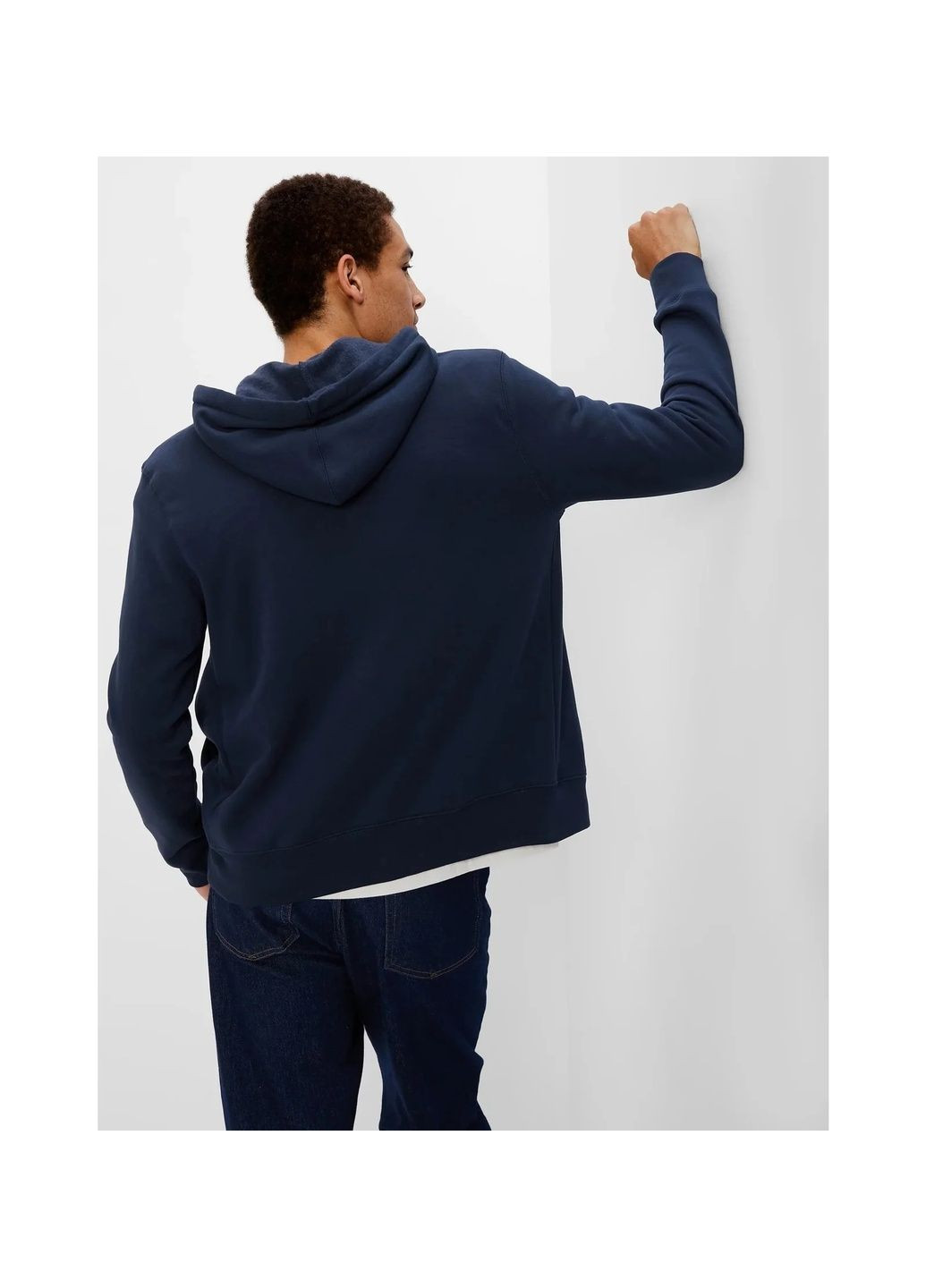 Толстовка мужская Fullzip Logo Blue 499917-03 Gap (364836618)