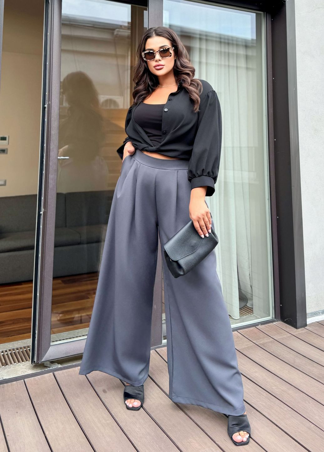 Женские брюки-палаццо No Brand (327289906)