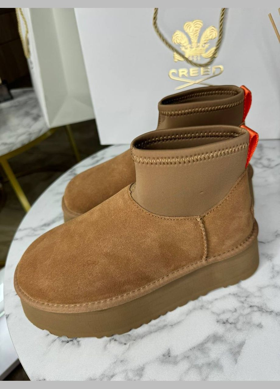 Уг Угги Платформ Мини Диппер Оранжевые Platform Classic Mini Dipper Chestnut UGG (303404007)